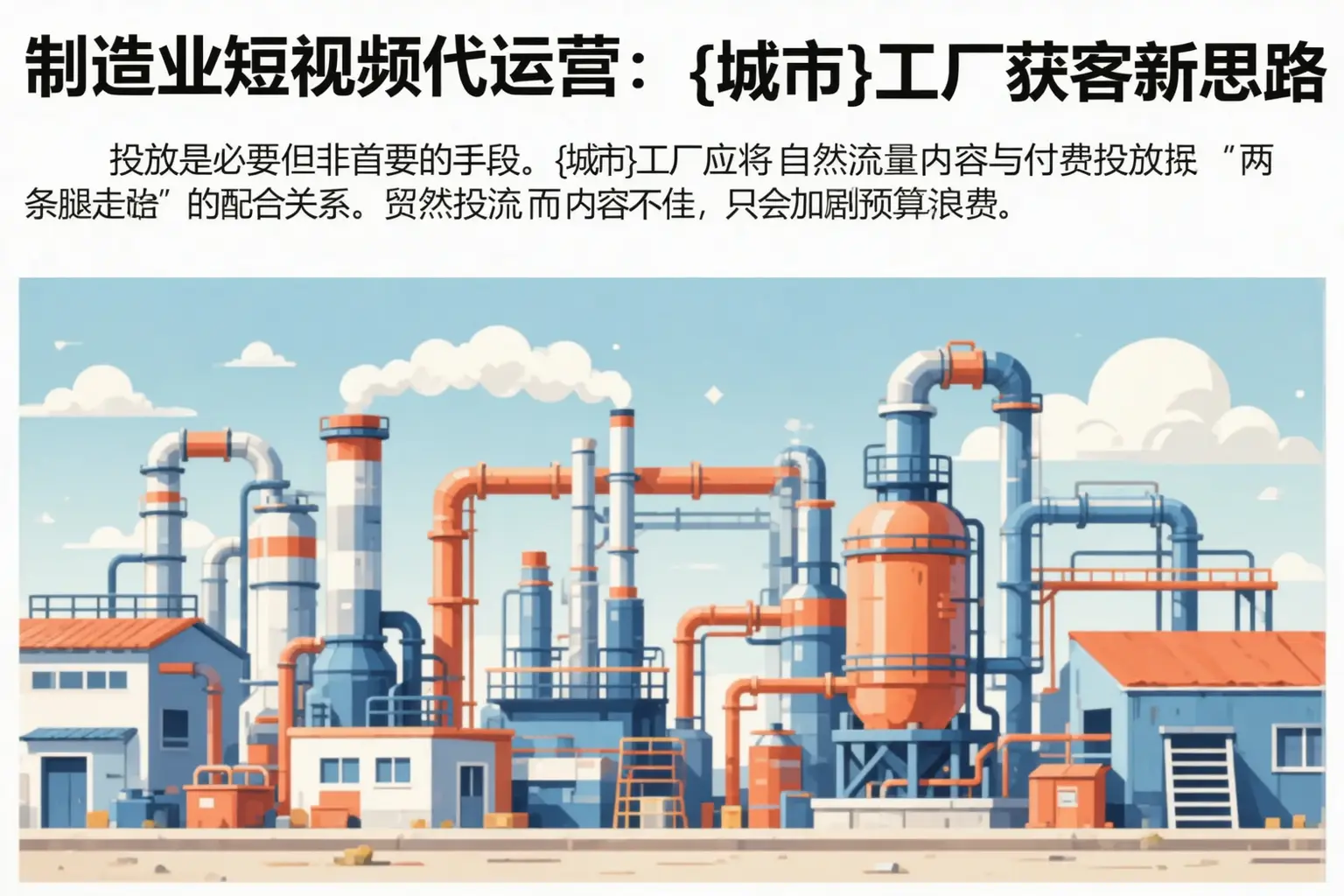 制造业短视频代运营：枞阳工厂获客新思路